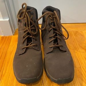 Men’s Skechers Memory Foam Glaven Boot in Chocolate